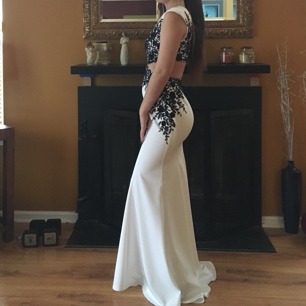 Black and White Prom Dress